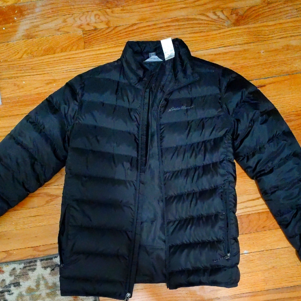 Eddie Bauer Black Down Puffer Jacket